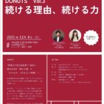 【参加者募集】社会課題に挑む学生起業家から学ぶプログラム「DONUTS（ドーナツ）」Vol.3
